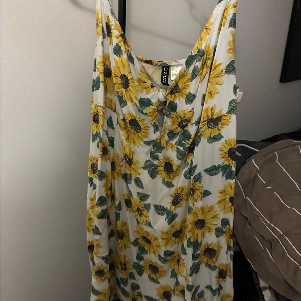 Sunflower Print Dress